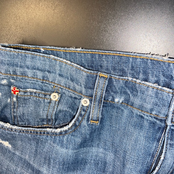 HUDSON Jeans Skylar Relaxed Straight Dist. Skinny Jeans in Angeleno Size 29 EUC - Picture 7 of 16